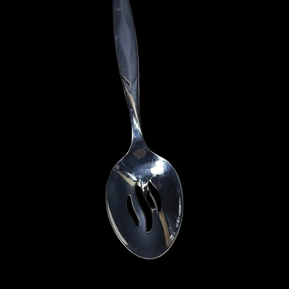 CUTCO CUE2 Slotted Spoon Glossy Stainless Steel USA